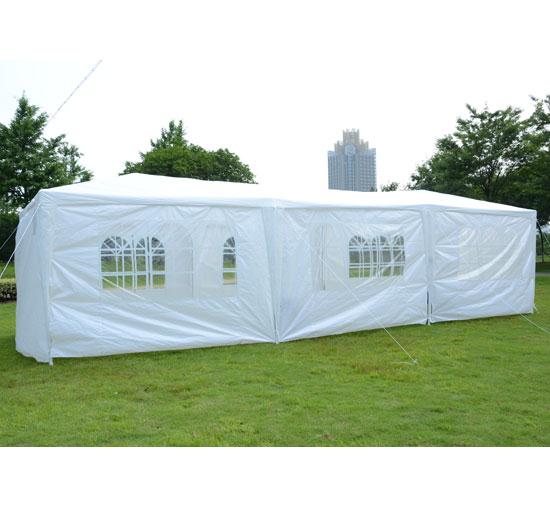 10 x 30 White Party Tent Gazebo Canopy