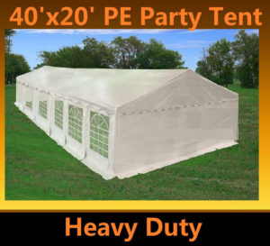 20 x 40 Heavy Duty White Tent Canopy Gazebo