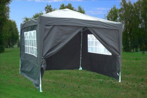 10 x 10 Easy Pop Up Tent Canopy - Black