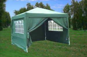 10 x 10 Easy Pop Up Tent Canopy - Dark Green