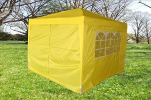 10 x 10 Easy Pop Up Tent Canopy - Yellow