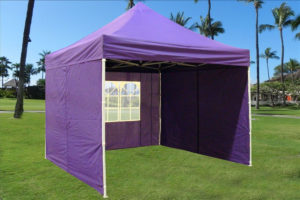 10 x 10 Easy Pop Up Tent Canopy - Purple - 2