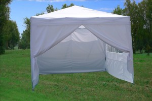 10 x 10 Easy Pop Up Tent Canopy - White