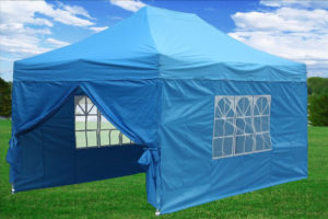 10 x 15 Light Blue Pop Up Tent