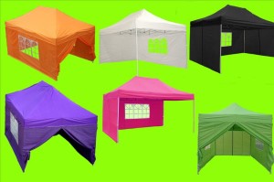 10 x 15 Pop Up Tents Multiple Colors
