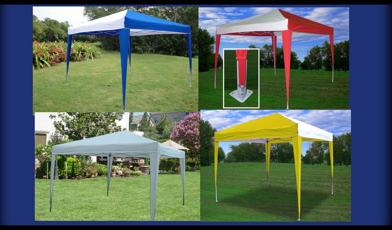 10' x 10' Pop Up Canopy Party Tent EZ CS N 5 Colors Available 