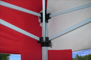 10 x 10 Pop UP CS Tent - Red & White 2