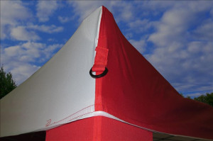 10 x 10 Pop UP CS Tent - Red & White 3
