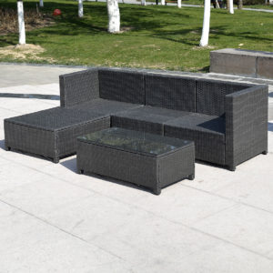 Outdoor Patio Wicker Sofa Set - 5PC 3