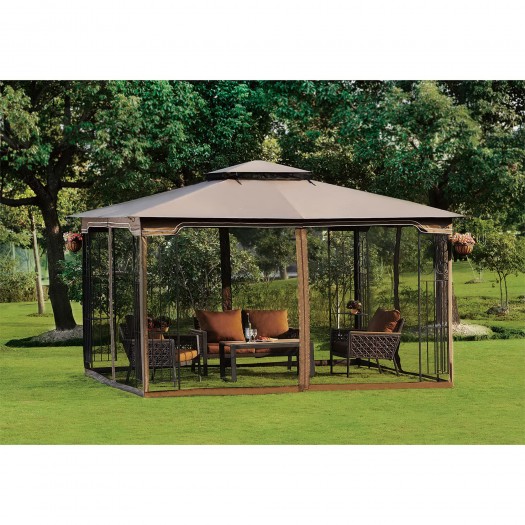 extra large canopy with screen shade 20 x12