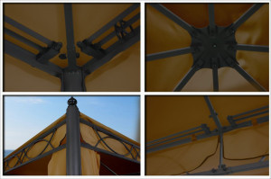 10 x 10 Beige Canopy Gazebo 3