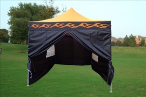 10 x 15 Flame Pop Up Tent Orange