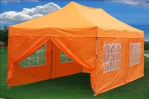 10 x 20 Orange Pop Up Tent Canopy Gazebo