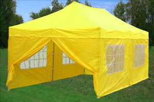 10 x 20 Yellow Pop Up Tent Canopy Gazebo