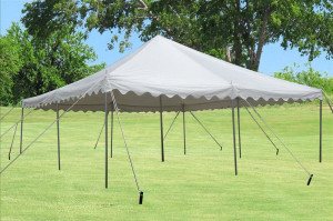 20 x 20 White PVC Pole Tent 3