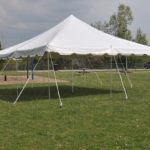 20 x 20 White Pole Tent Canopy