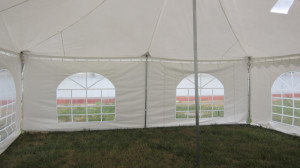 30 x 20 White PVC Pole Tent 1
