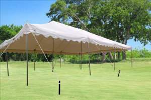 30 x 20 White PVC Pole Tent 2