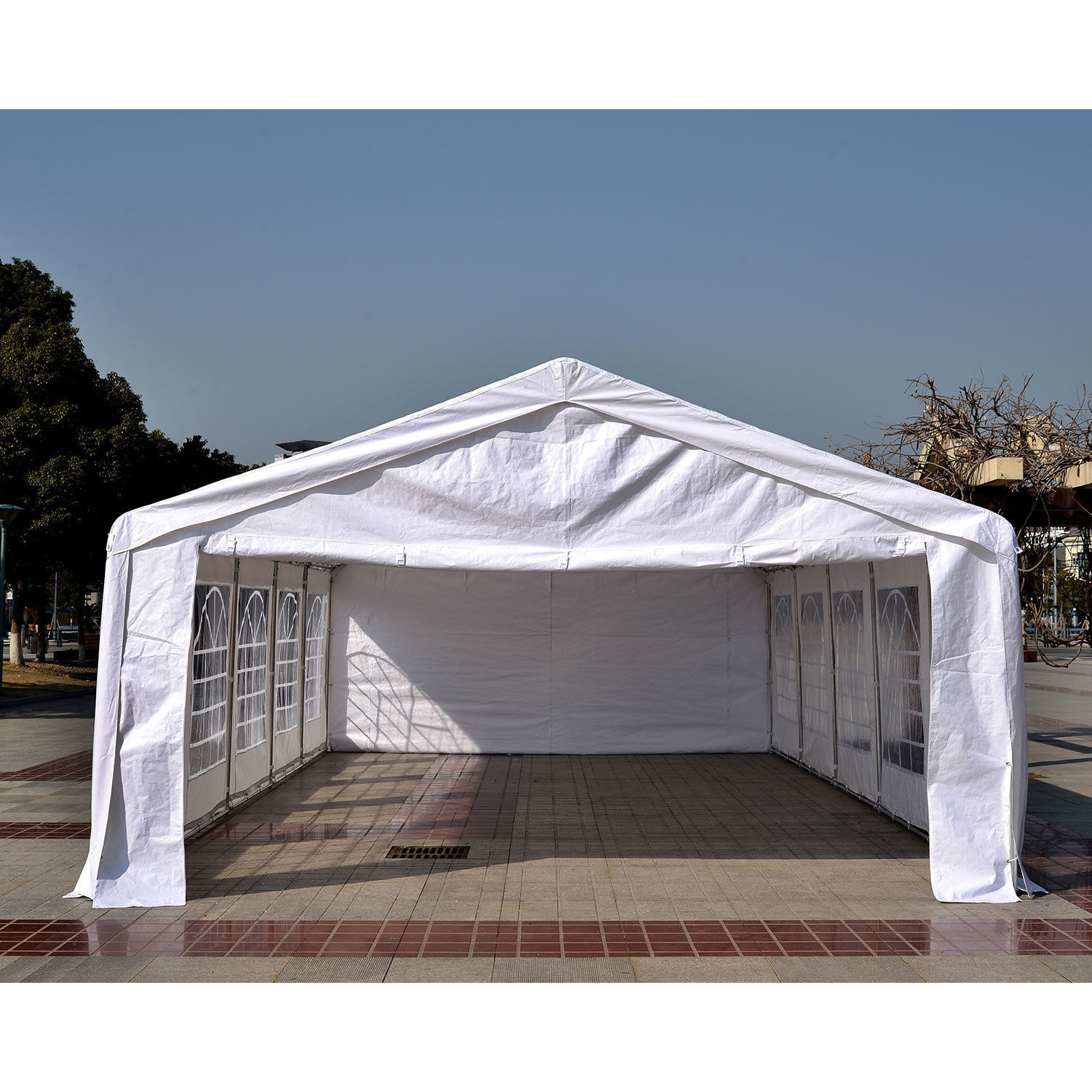 32 x 16 Heavy Duty White Party Tent Canopy Gazebo