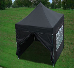 8 x 8 Black Pop Up Tent Basic 2