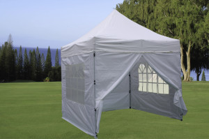 8 x 8 White Basic Pop Up Tent