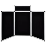 6 Ft 3 Panel Trade Show Display Board Black