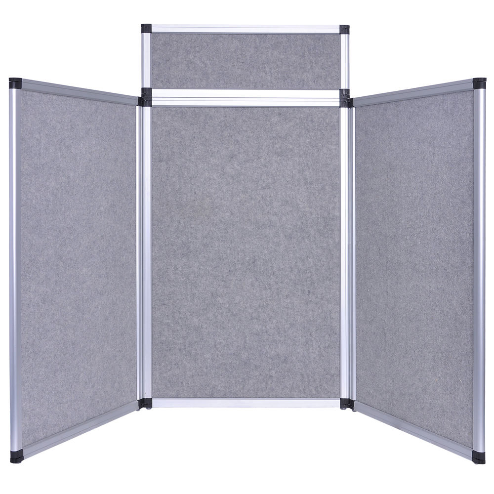 6 FT 3 Panel Trade Show Display with Header - 4 Colors