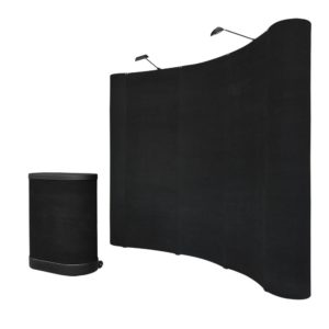8 x 8 Pop Up Trade Show Booth Display - Black