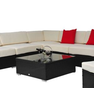 9 Piece Outdoor Wicker Sectional Sofa Set 7