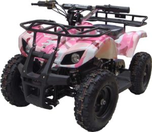 Kids Sonora Electric ATV Mini Quad Pink Camo