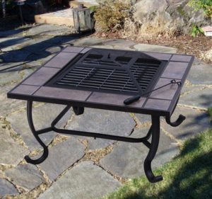 32 Inch Square Outdoor Metal Fire Heat Pit 2 - 5972-2121