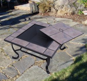 32 Inch Square Outdoor Metal Fire Heat Pit 3 - 5972-2121