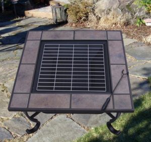 32 Inch Square Outdoor Metal Fire Heat Pit 4 - 5972-2121
