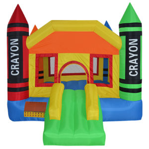 Mini Crayon Bounce House Inflatable Jump Castle