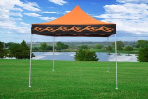 10 x 10 Orange Flame Pop Up Tent Canopy 4