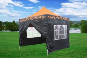 10 x 10 Orange Flame Pop Up Tent Canopy 5