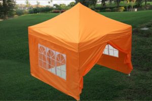 10 x 10 Easy Pop Up Tent Canopy 2 - Orange