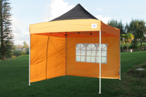 10 x 10 Orange Pop Up Tent Canopy 2