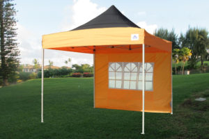 10 x 10 Orange Pop Up Tent Canopy 3