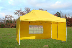 10 x 15 Yellow Pop Up Tent