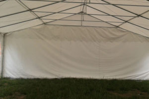 26 x 20 White PVC Party Tent - Inside