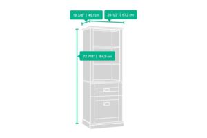 Tall Storage Cabinet - Cobblestone White 8
