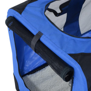 32 Inch Soft Sided Folding Crate Pet Carrier Blue 8