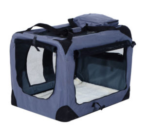 32 Inch Soft Sided Folding Crate Pet Carrier Gray 1