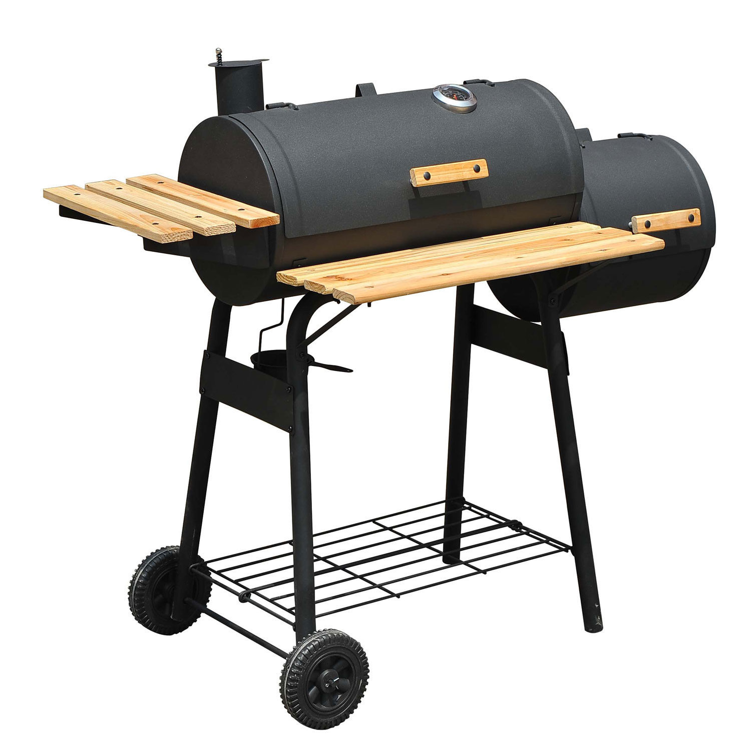 Outsunny 48 Steel Portable Backyard Charcoal Bbq Grill And Offset