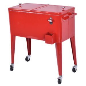 Portable Rolling Cooler Ice Chest - 80qt 2