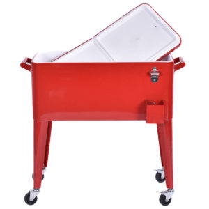 Portable Rolling Cooler Ice Chest - 80qt 7