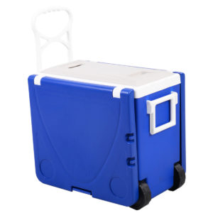 Rolling Cooler Picnic Table with 2 Chairs 4