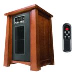 Dark Oak Infrared Zone Heater with 3 Heat Settings