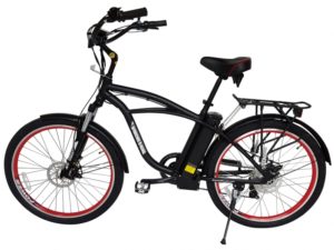 Kona Electric Beach Cruiser Bicycle - 36 Volt Lithium Powered - Black 3